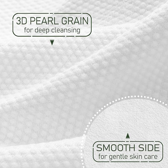 WOWOTEX Bamboo Viscose Disposable Face Towel Biodegradable Large Dry Face Wipes 240 Count Extra Thick Soft Clean Facial Towels for Sensitive Skin, Makeup Removing, Facial Cleansing