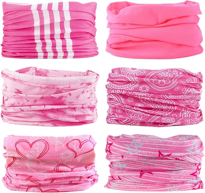 Venswell Neck Gaiter Face Mask Men Women,Seamless Bandana Rave Face Cover Scarf Mask,Balaclava,Headband, Head Wrap,Headwear