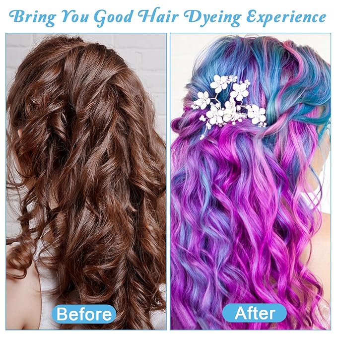 6 Pcs Hair Highlighting Caps, Hair Coloring Cap with Plastic Hooks Disposable Highlighting Dyeing Cap for Salon Hairs Dyeing Hairdressing