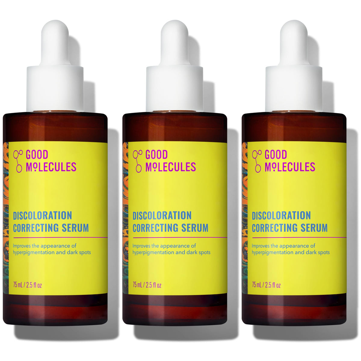 Good Molecules Discoloration Correcting Serum, 2.5 fl oz, Pack of 3