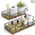 Toilet Paper Basket, 2PCS 13 Inch Bathroom Tank Tray Toilet Tank Basket Top of Toilet Storage Toiletries Organizer for Bathroom, Living Room and Kitchen