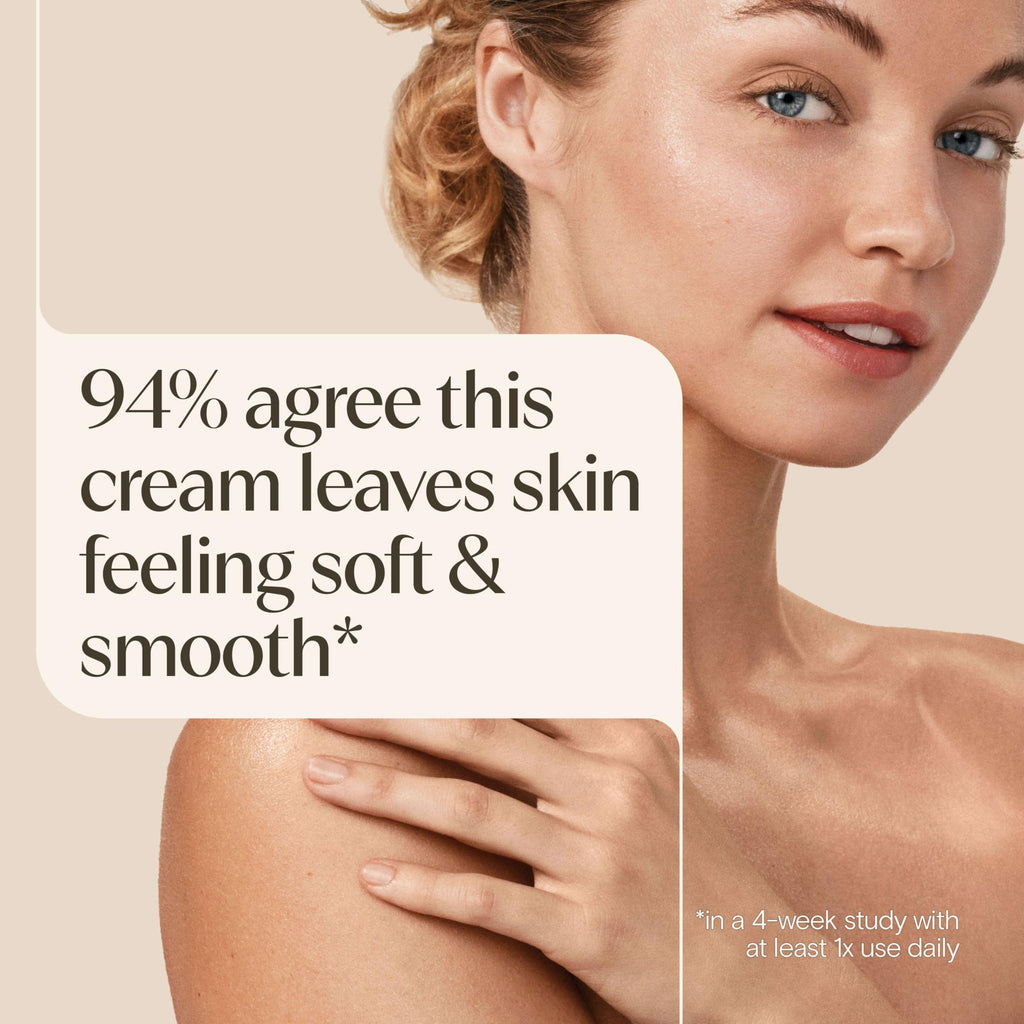 Aveeno Daily Moisturizing Cream with Prebiotic Oat & Shea Butter for Body, Face & Hands Moisturizer Cream, Hydrates Normal to Dry, Sensitive Skin, Fragrance Free, Non-Comedogenic, 20 oz
