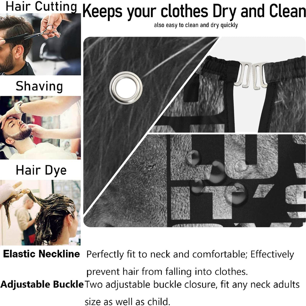 Visesunny Barber Cape - Cool Tiger Polyester Hair Cutting Salon Apron Anti-Static Haircut Water-Resistant Shaving Cloth Beard Shaving Bib