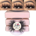 3D Mink Lashes, Mikiwi D390-3, 3 Pairs, Thick HandMade Full Strip Lashes, Cruelty Free, Luxury Makeup, 20mm mink eyeLashes (D390-3)