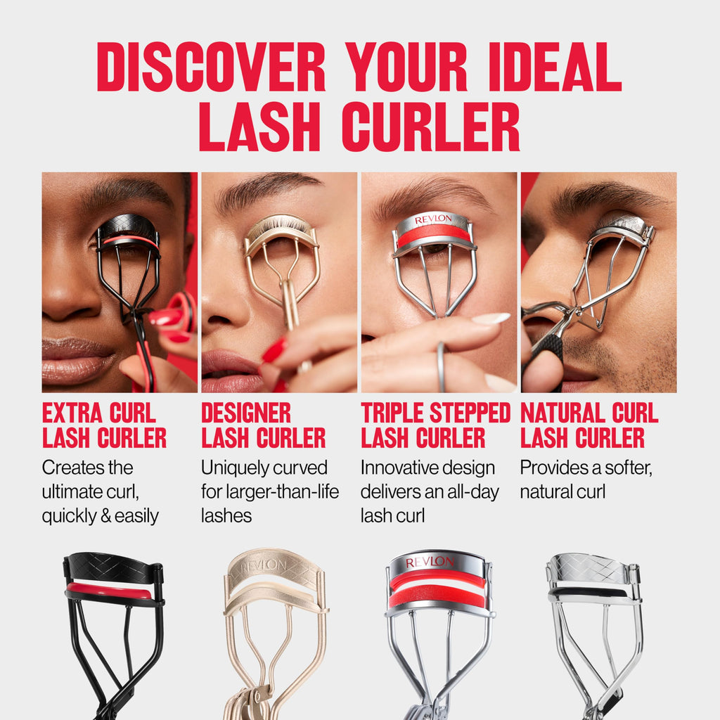 Revlon Lash Curler for Natural Curl, Silver, 1 Count