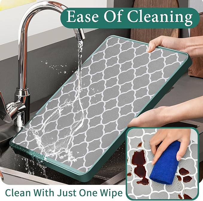 Shelf Liners for Kitchen Cabinets 17in x 20FT Non Adhesive Drawer Liner Gray Quatrefoil Thickened Shelf Liner Paper Strong Non-Slip Easy to Clean for Tool Box Refrigerator with Knife and Tape Measure