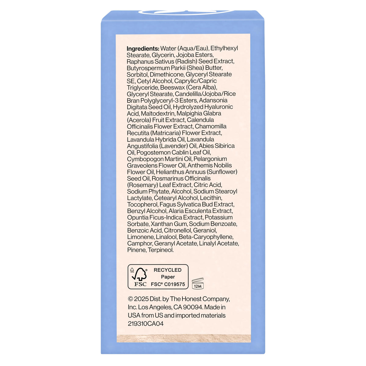 Honest Beauty Deep Hydration Face Cream for Dry Skin, 1.7 fl oz