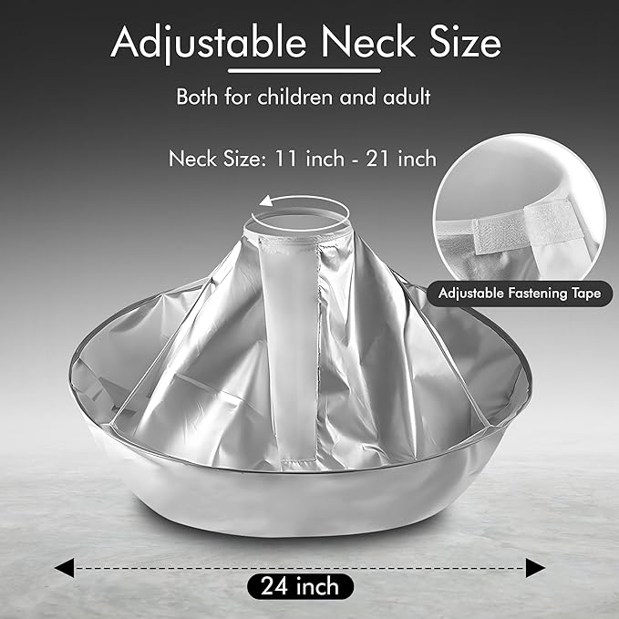 Wsevinn Hair Cutting Cape Professional Salon Barber Cape Foldable Haircut Cloak Hairdressing Umbrella Apron Kit for Adult Men and Women