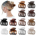 Sisiaipu 12Pcs Hair Clips for Women 1.8 Inch Small Claw Clips for Thin Hair Medium Hair Claw Clips for Thick Hair Accessories for Women Girls (Gloss Regular)