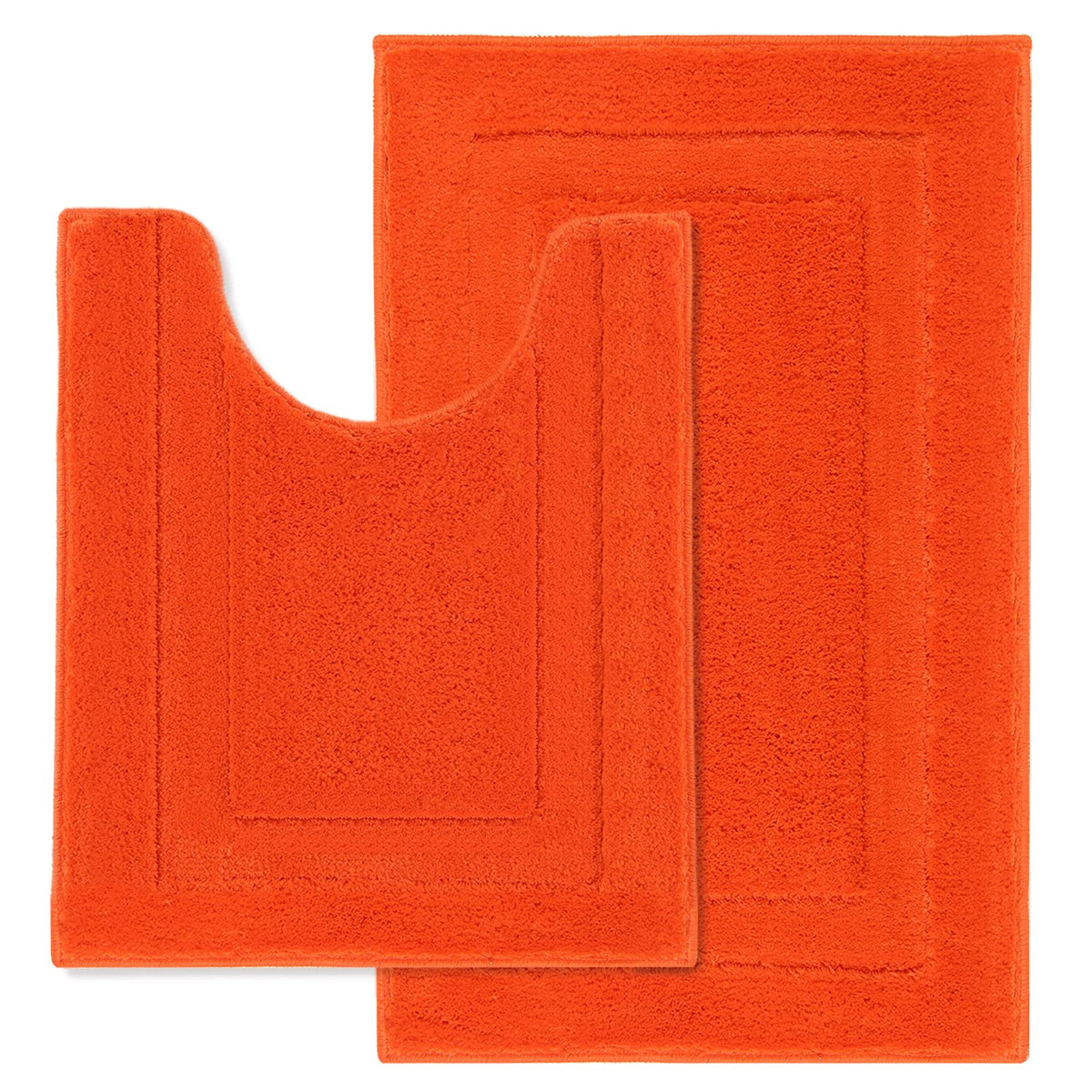 SHACOS Soft Microfiber Bathroom Rugs Set 2 Pieces with Toilet Rug