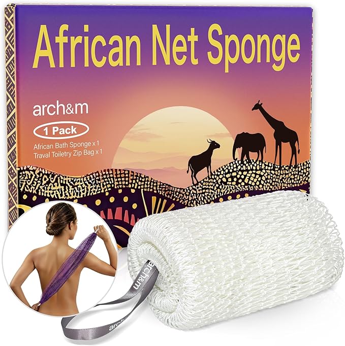 ARCH&M Authentic African Net Sponge Afro Scrub
