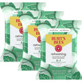 Burt's Bees Cucumber and Mint Face Wipes, Refreshing Makeup Remover and Facial Cleansing Towelettes, 99 Percent Natural Origin, Remove Makeup, Cleanse, All Skin Types, 30 ct., Three Pack