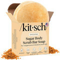 Kitsch Exfoliating Sugar Body Scrub Bar Soap – Polishing Soap Bar with Granules, Walnut Shell & Coconut Oil – Hydrating Exfoliating Body Scrub for Smooth, Glowing Skin Care – Made in the USA - 4 oz