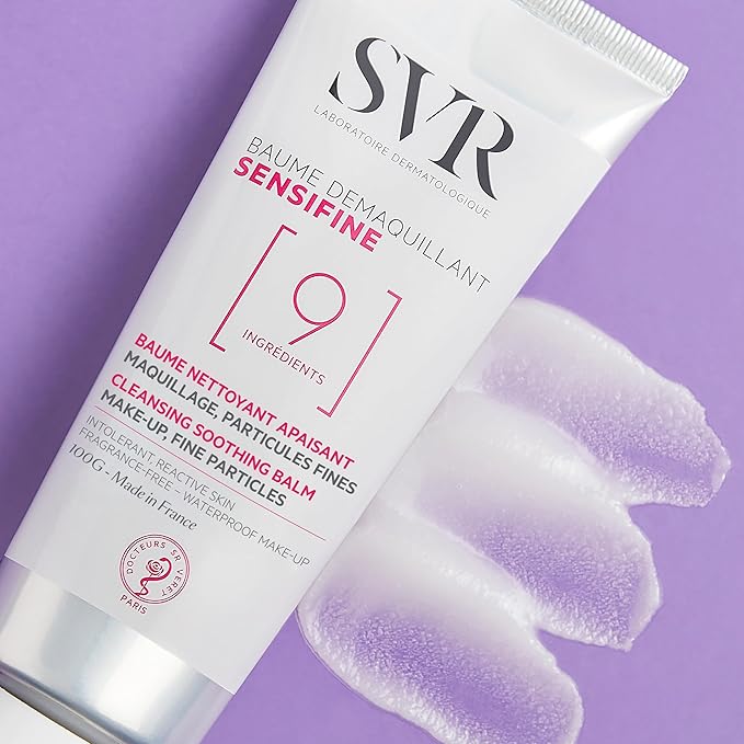 SVR - Sensifine Cleansing Balm - Sensitive Skin Care - Double Cleanser for Dry, Sensitive Skin Efficiency - Removes Makeup, Dirt & Impurities - Hypoallergenic, Dermatologically Tested - 3.5 fl.oz