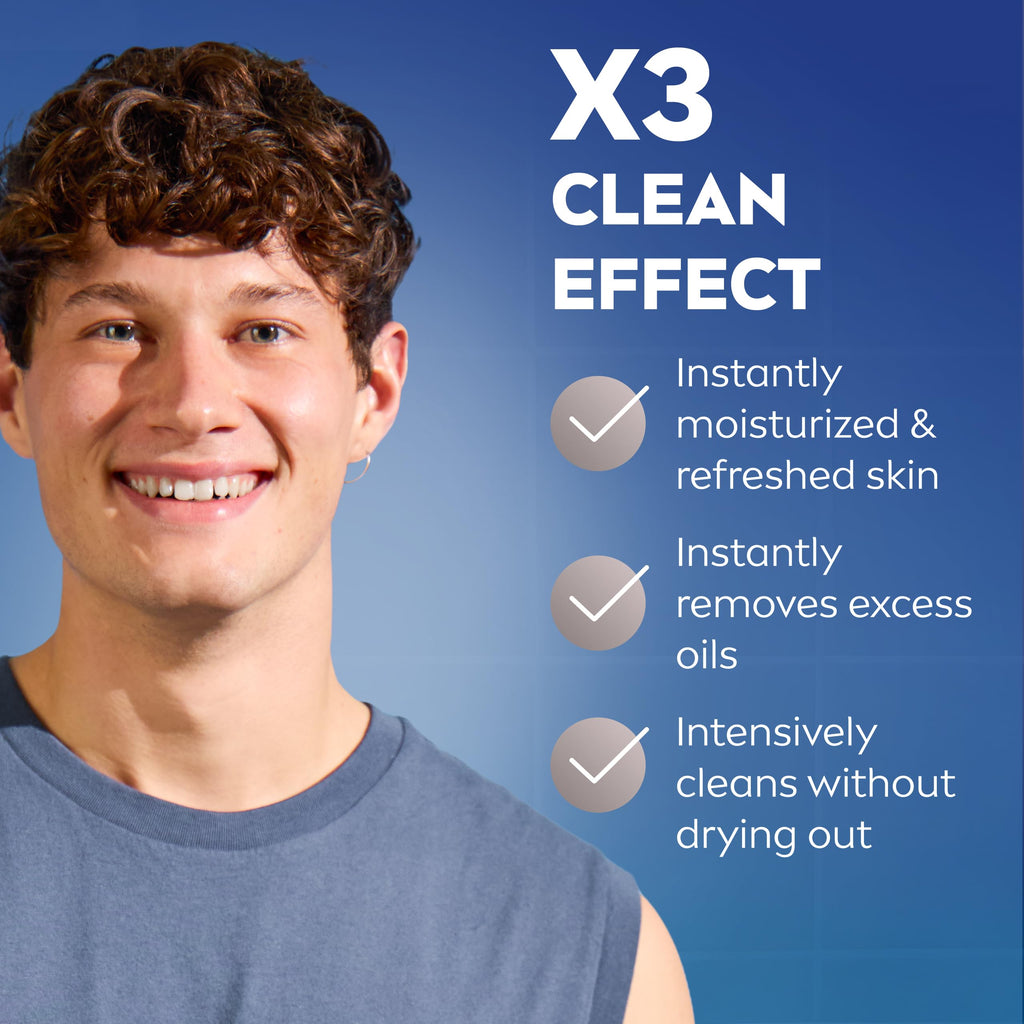 NIVEA MEN Maximum Hydration Face Wash, Provitamin B5 and Aloe Vera, 5 FL OZ