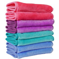 Nugilla Makeup Remover Cloths, 8 Packs Makeup Remover Towels Reusable Face Wash Cloth, Soft Microfiber Face Cloth for Women