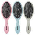 Conair Detangling Hair Brush Set 3 Pack, Use Wet and Dry, Ideal for All Hair Types, Detangling Brushes for women and girls, gifts for her, Glitter Silver, Blue, Pink