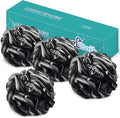 LCZLBath Shower Loofah 4PCS Soft Bath Body Sponge 60g Loofa Set Thick Wash Puffs for Women and Men (Black)