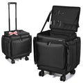 BYOOTIQUE Rolling Makeup Train Case Soft Sided Hairstylist Travel Case