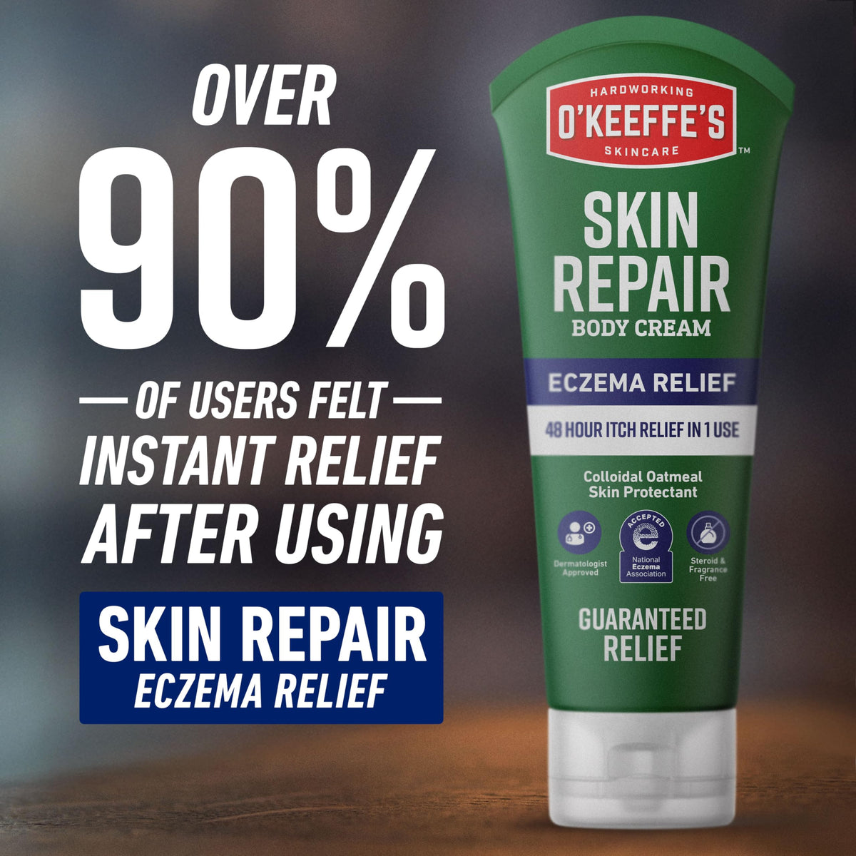 O’Keeffe’s Skin Repair Eczema Relief Body Cream, 7oz Tube (Pack of 1)