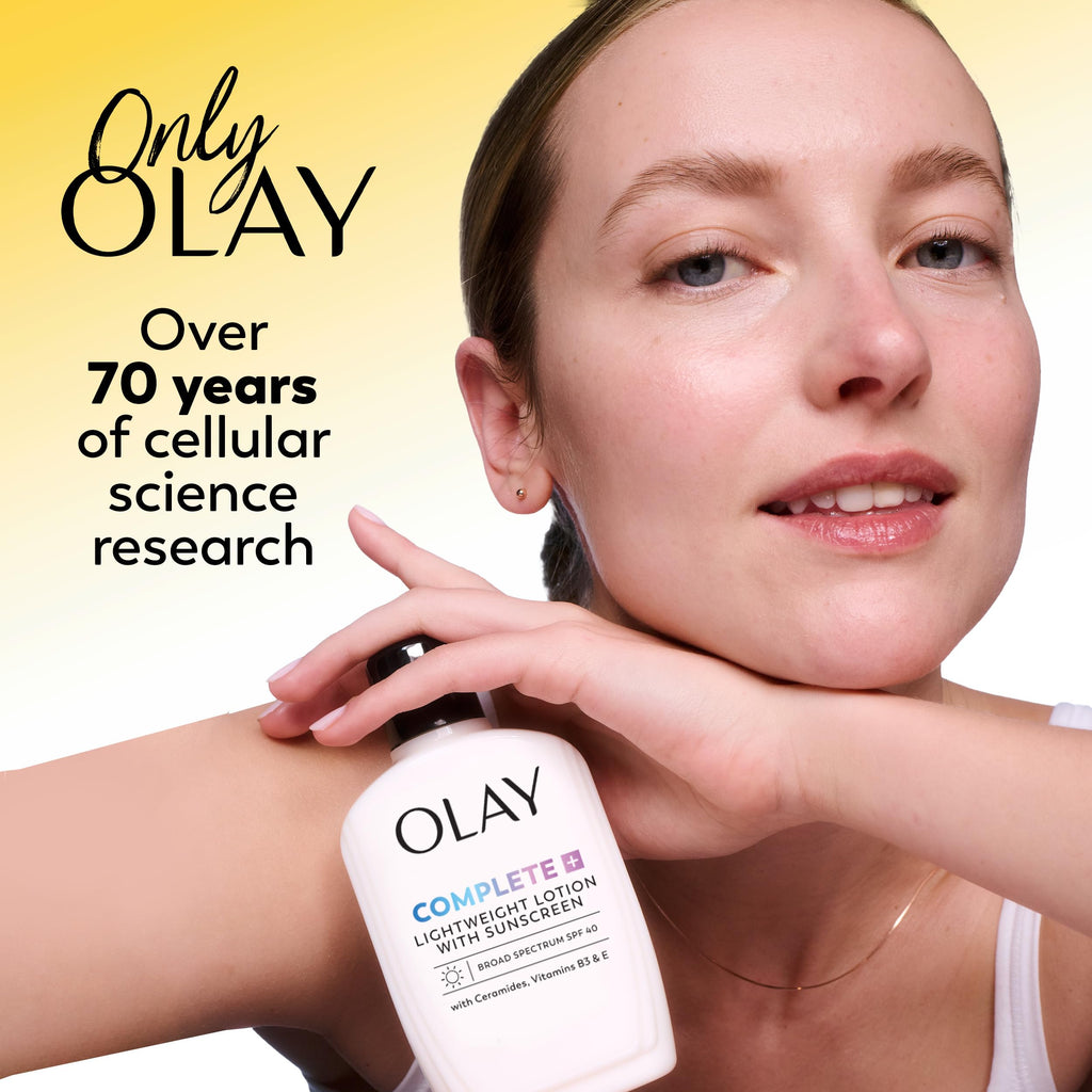 Olay Complete All Day Moisturizer with Broad Spectrum SPF 15 Normal, Sunscreen for Face, 4 Fl Oz (Pack of 1)