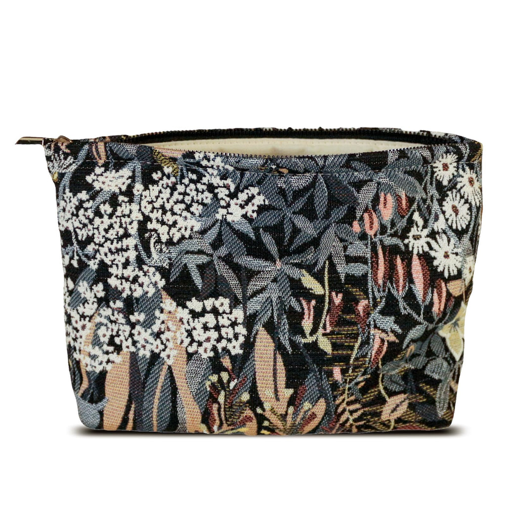 HAPPYHEIDI Large Makeup Bag Travel Cosmetic Pouch, Green Gingham