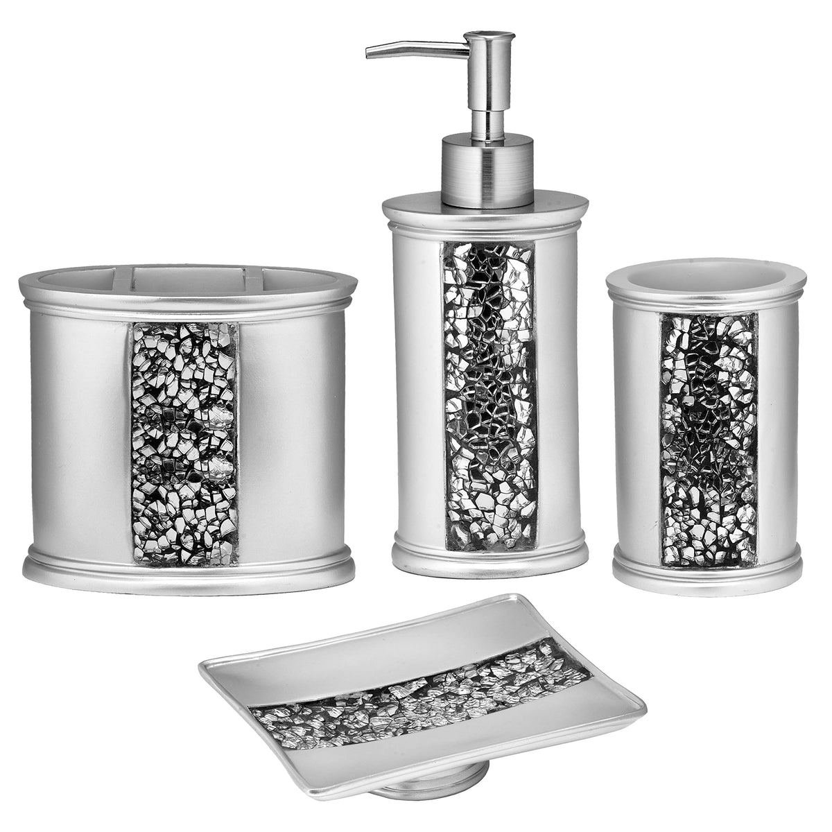 Zahari Home 13pc Rose Vine Bathroom Sheer Shower Curtain Sets Sheer Shower Curtain & 12 Shower Bathroom Hooks Modern Classic Luxury Contemporary Decor Beige Shower Curtain Set