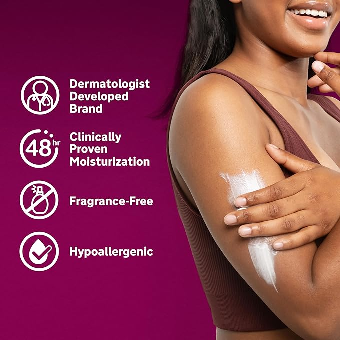 Lubriderm Advanced Therapy Body Lotion, Fragrance-Free Lotion for Extremely Dry Skin, Pro-Ceramide Hydration for Itchy, Dry, Sensitive Skin, Hand and Body Lotion, Non-Greasy, Hypoallergenic, 32 Fl Oz