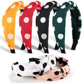 Headbands for Women Girls - 6PCS Stylish Top Knotted Headbands - Knotted Headband for Women - Head Bands Wide Hairband Hair Accessories