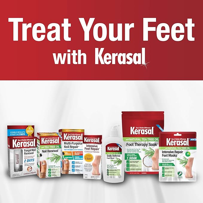 Kerasal Daily Defense Foot Wash Daily Cleanser for Feet, 12 Ounce (Packaging May Vary)