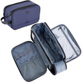 ZEEMO Trevel Toiletry Bag for Men, Full Open Dopp Kit with Dual Compartment