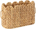 StorageWorks Toilet Paper Storage Holder, Slim Scalloped Basket Organizer
