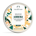 The Body Shop Body Butter | 96hr Nourishing Moisture for Dry Skin | Non-Greasy with Shea Butter for Smoother Softer Skin, Vegan, 200 ml / 6.4 oz (Almond Milk)