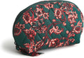 Vera Bradley Women's Premium Cotton Mini Dome Cosmetic, Victorian Vines, One Size
