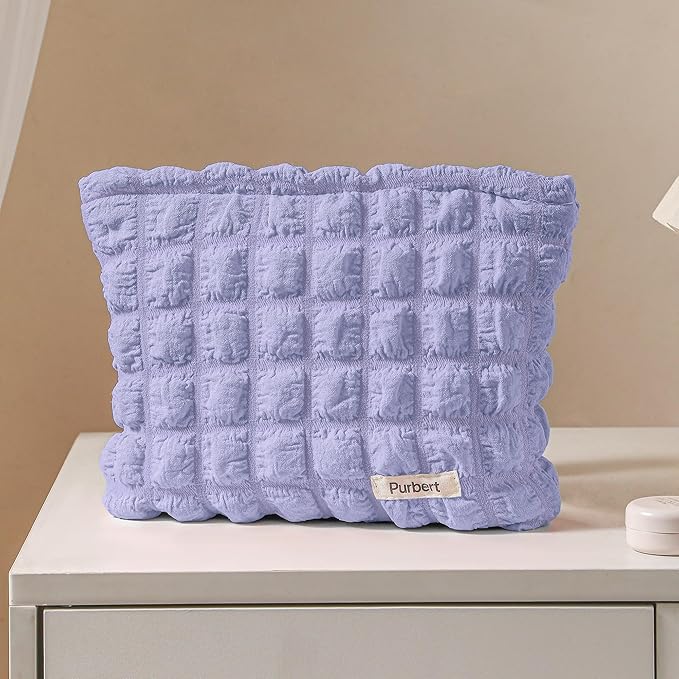 Purbert Bubble Cloud Makeup Bag - Large Capacity Travel Cosmetic Organizer