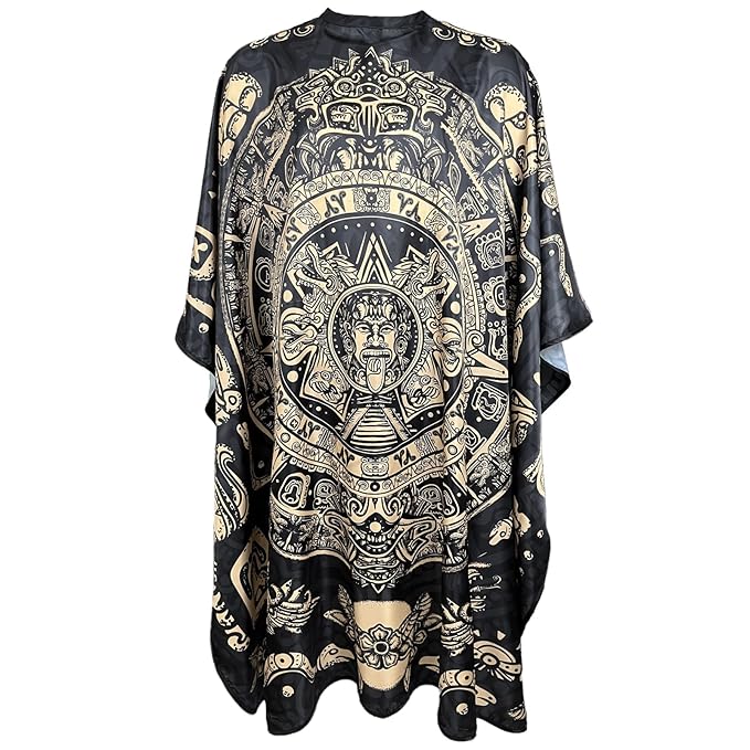Barber Cape for Men with Copper Snap Closures, Professional Hair Salon Cutting Cape, Large Waterproof Hairdressing Gown for Hairstylist- 63”× 56”