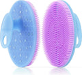 INNERNEED Magnetic Silicone Body Scrubber, Hygienic Shower Brush, Purple