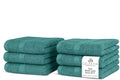100% Cotton Wash Cloth for face & Body Set of 6, (12 x 12 inches) Sustainable, Soft, Highly Absorbent, Combed Cotton Wash Cloths Pack of 6 for Hotels, Spa, Bathroom, Dorm, Teal