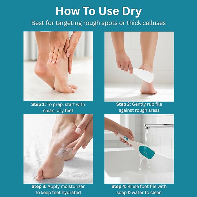 TRIM Nano Glass Foot File, Professional Callus Remover & Pedicure Tool