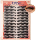3D Multi-Layered Natural Lash Clusters 216PCS – DIY Eyelash Extensions, Faux Mink Cluster Lashes for Cat Eye&Fox Eye Look, Symmetric Full Volume False Eyelashes for Home Application (8-16mm)