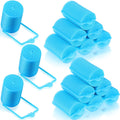 Geyoga 18 Pieces Blue Sponge Hair Rollers For Women, 1.4 X 2.6 In