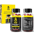 The Beard Club Biotin Beard Growth Vitamin Gummies - Hair Supplement for Men - Vitamins B12, E, & C to Support a Thicker Fuller Looking Facial Hair - Strawberry Gummy