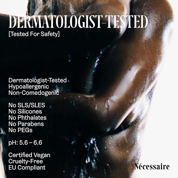 Nécessaire The Body Wash Olibanum - Multi-Oil Shower Gel Body Wash for Women + Men. Non-Comedogenic + Hypoallergenic for Sensitive Skin with Niacinamide. 500ml/16.9 fl oz