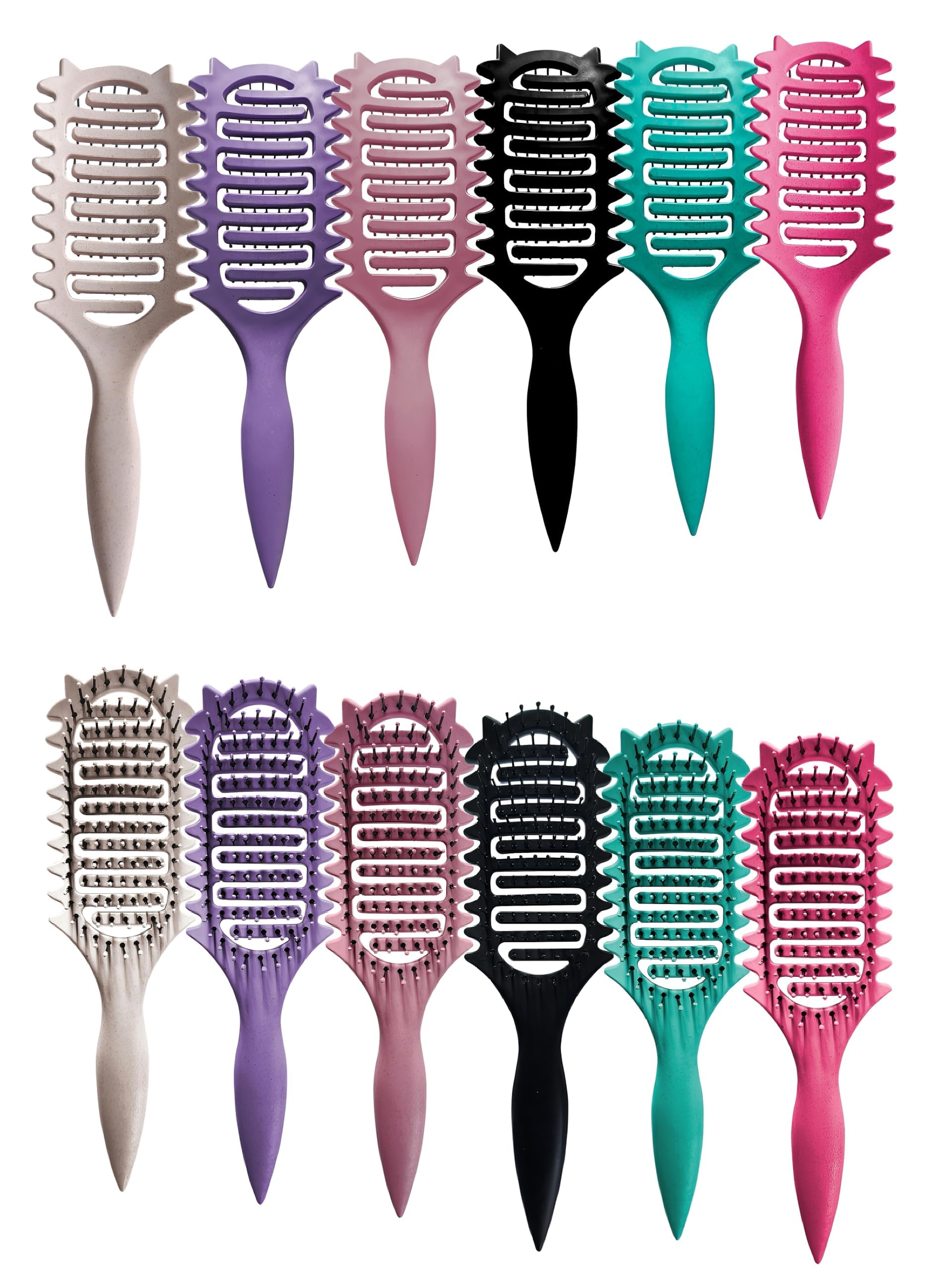 Curl Defining Brush,2025 Vented Hair Brush For Detangling Styling,For Curly Hair Wet,Shaping And Defining Curls For Women Gift For Women Less Pulling(purple)