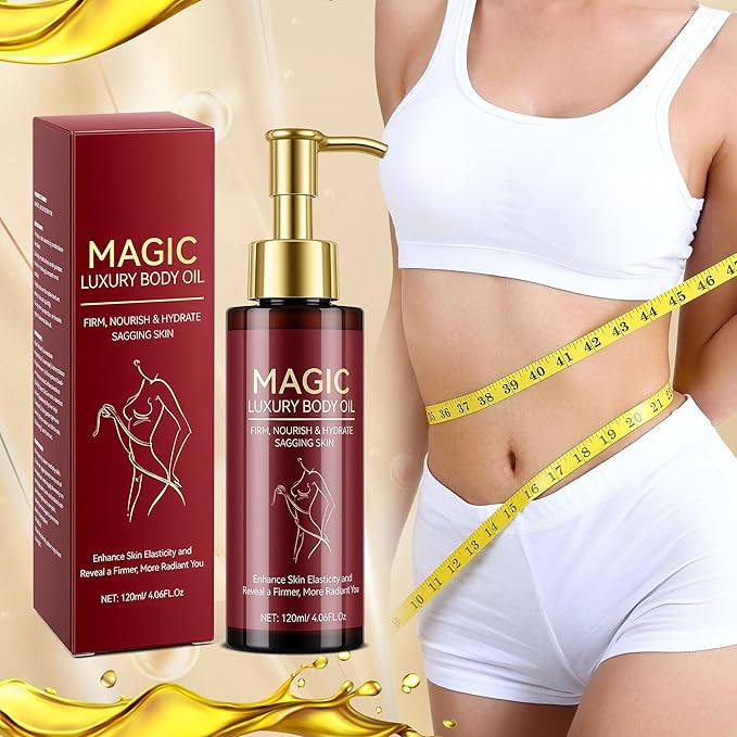 Trihood Body Firming Oil – Nourishing & Hydrating Dry Oil with Vitamin E & Natural Oils, Fast-Absorbing Serum for Crepe Skin, Helps Improve Elasticity & Smooth Skin Appearance, Full Body Care, 120ML