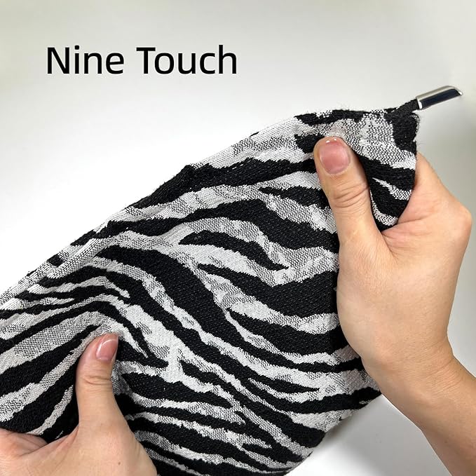 itgowisa Zebra Makeup Bag for Women,Travel Makeup Pouch Purse Organizer