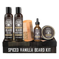 Viking Revolution Ultimate Conditioner for Men's Beard Grooming - Softens, Smoothes and Soothes - Contains Beard Wash and Conditioner (5oz Set), Beard Oil, Balm and Wooden Comb - Spiced Vanilla Scent