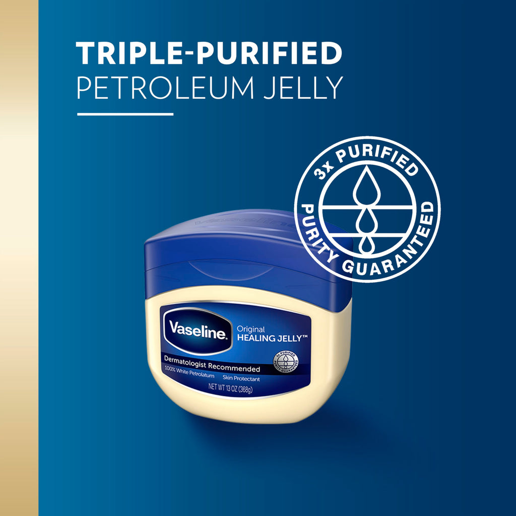 Vaseline Petroleum Jelly Original Skin Care For Dry Skin and Eczema Relief 100% Pure Petroleum Jelly 13 oz