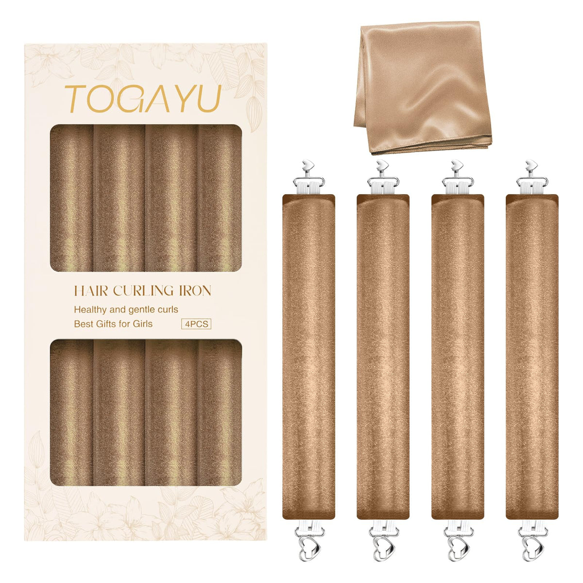 Togayu Heatless Curls Overnight Hair Care Set - Jumbo Velvet Hair Curlers