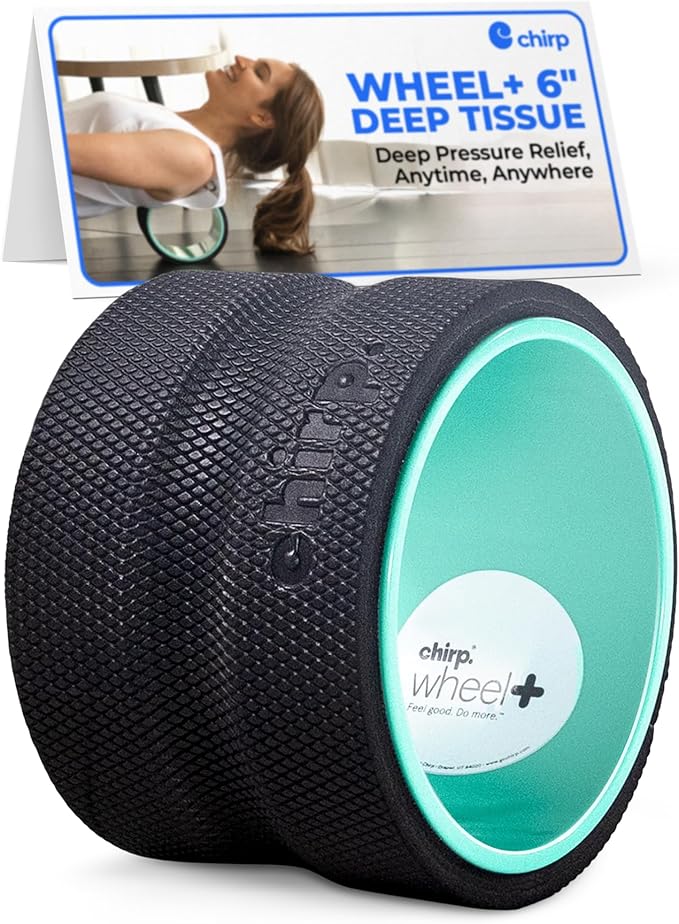 Chirp Wheel+ Foam Roller, Back & Neck Pain Relief, Mint 6-Inch